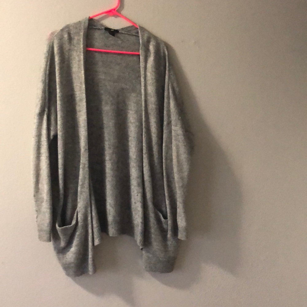 Gray cozy cardigan from H&M